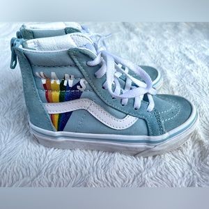 EUC Kids Vans Suede Sk8-Hi Sneakers